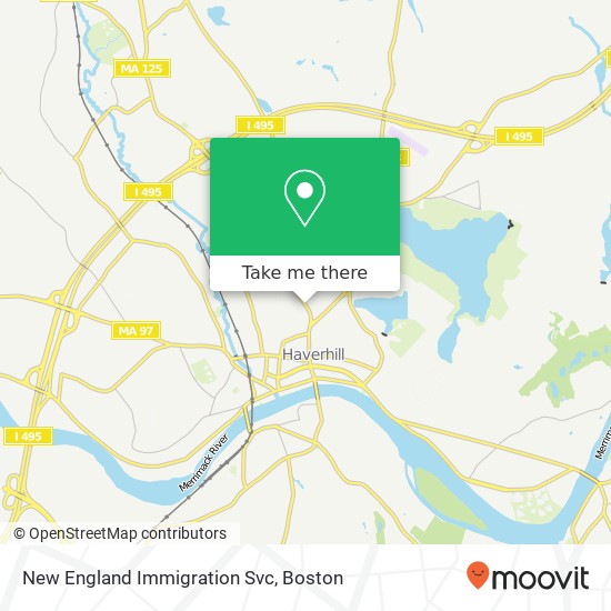 New England Immigration Svc map