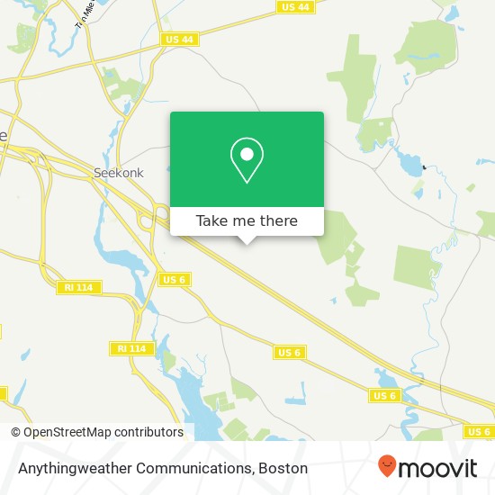 Anythingweather Communications map