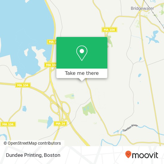 Dundee Printing map