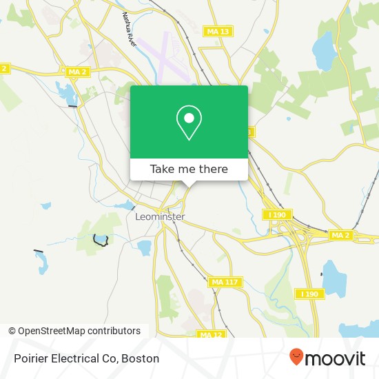 Poirier Electrical Co map