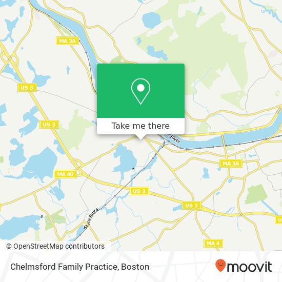 Chelmsford Family Practice map