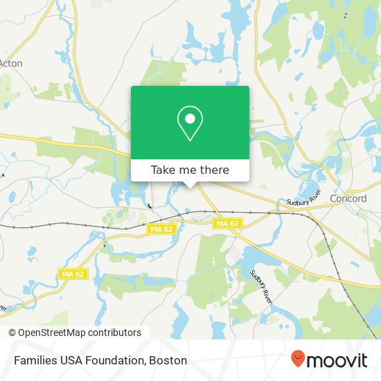 Mapa de Families USA Foundation