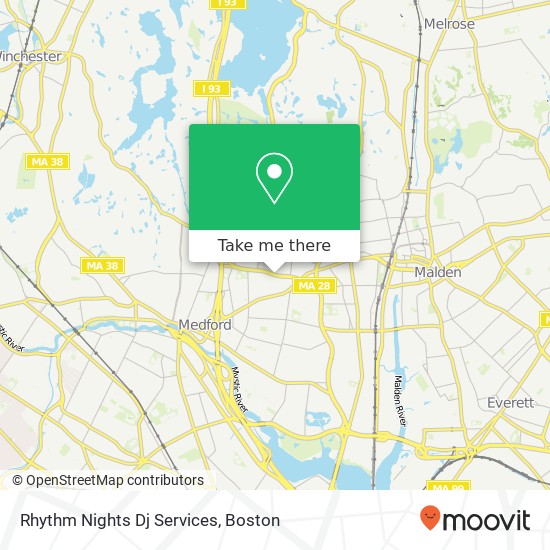 Rhythm Nights Dj Services map