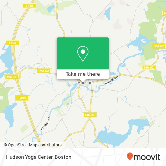 Hudson Yoga Center map