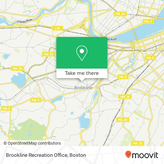 Mapa de Brookline Recreation Office