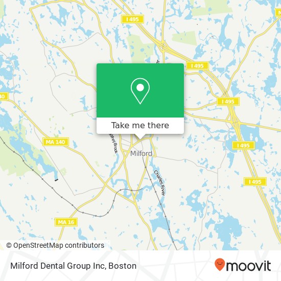 Mapa de Milford Dental Group Inc