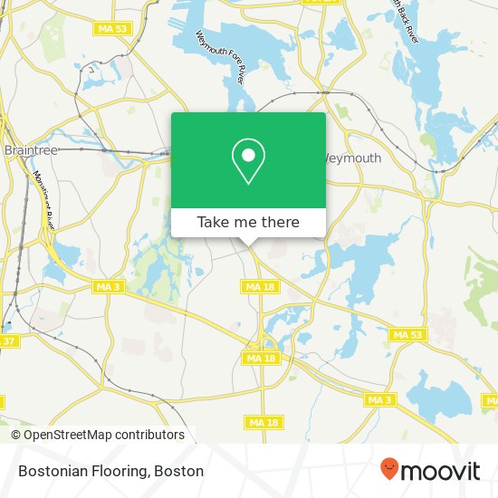 Mapa de Bostonian Flooring