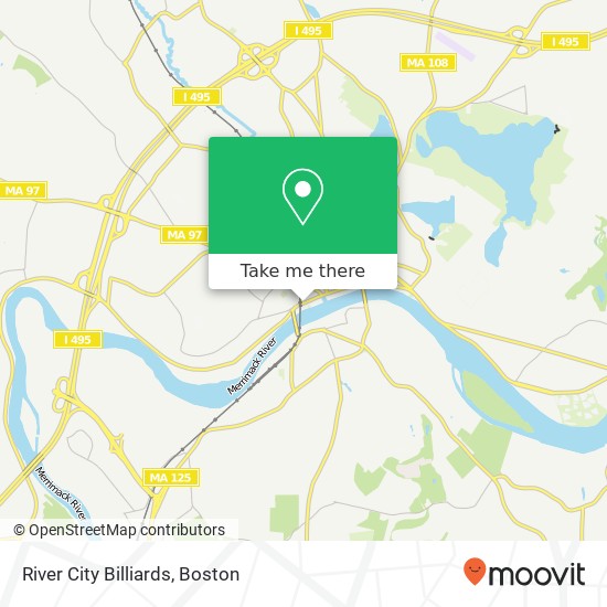 River City Billiards map