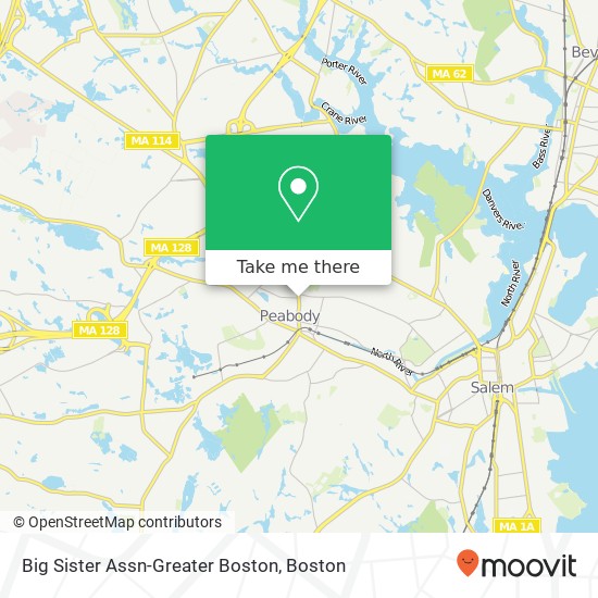 Mapa de Big Sister Assn-Greater Boston