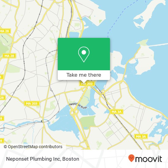 Mapa de Neponset Plumbing Inc