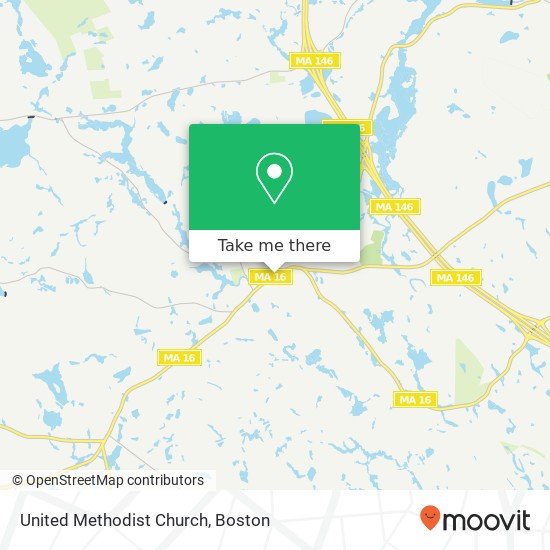 United Methodist Church map