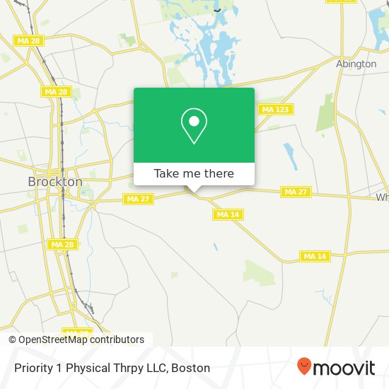 Priority 1 Physical Thrpy LLC map