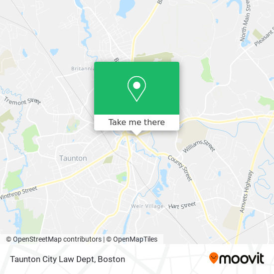 Mapa de Taunton City Law Dept