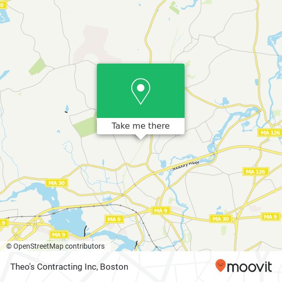 Theo's Contracting Inc map