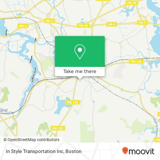 In Style Transportation Inc map