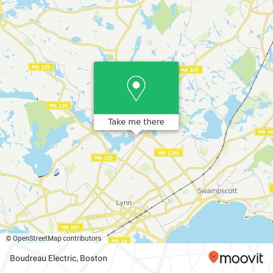 Boudreau Electric map