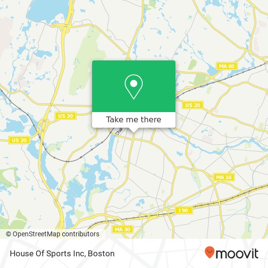 Mapa de House Of Sports Inc
