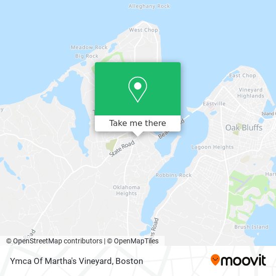 Ymca Of Martha's Vineyard map