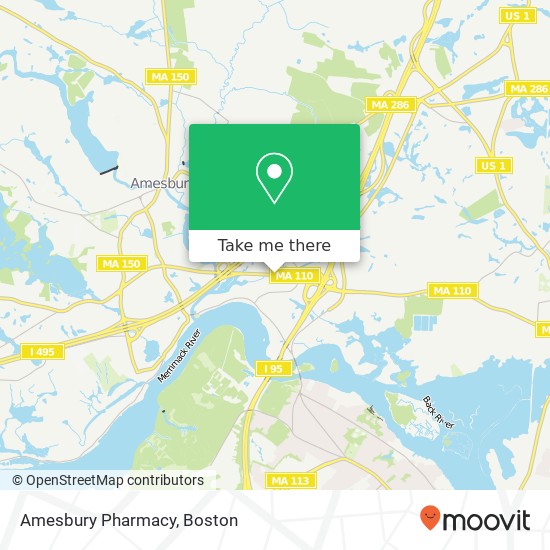 Mapa de Amesbury Pharmacy