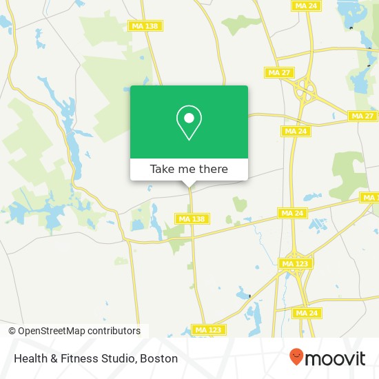 Mapa de Health & Fitness Studio