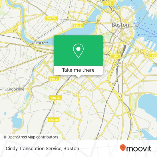 Cindy Transcption Service map