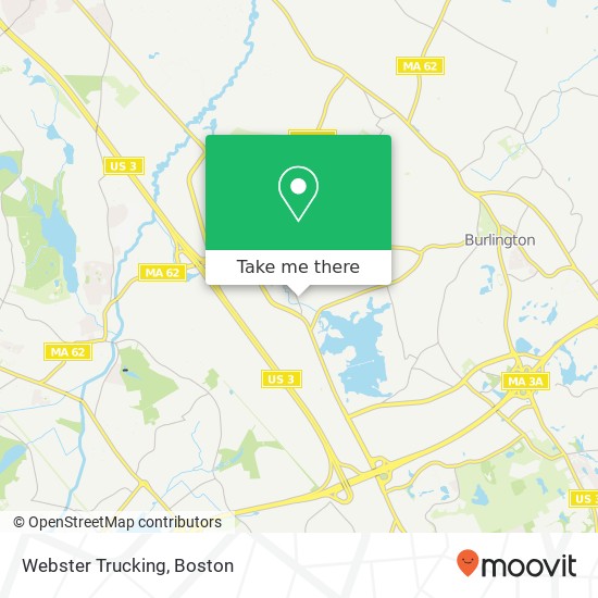 Webster Trucking map