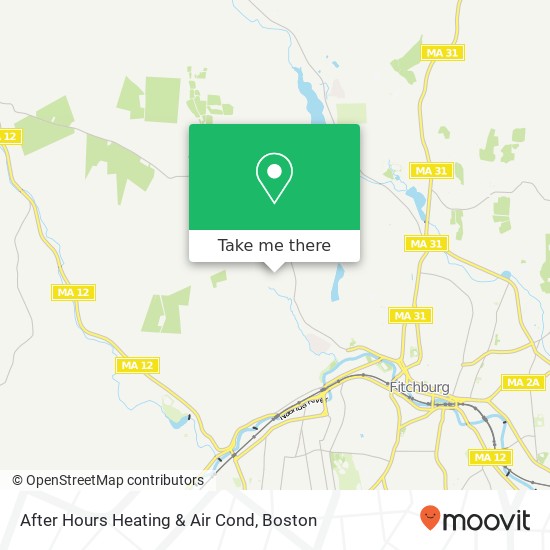 After Hours Heating & Air Cond map