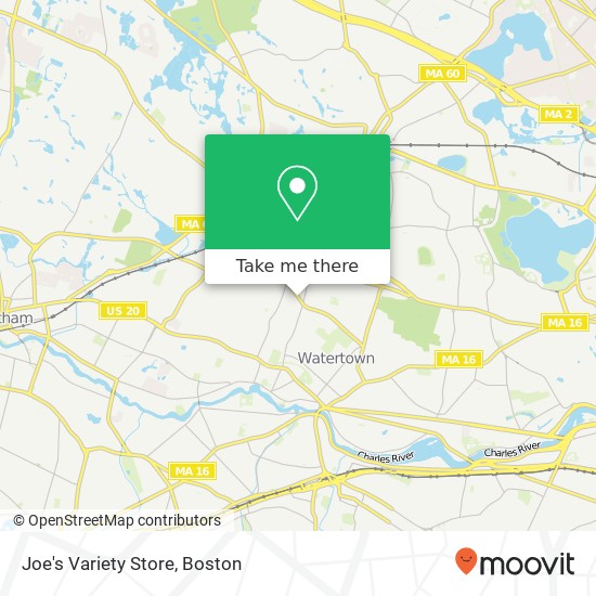 Mapa de Joe's Variety Store