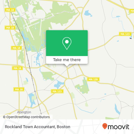 Rockland Town Accountant map