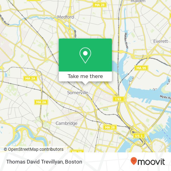 Thomas David Trevillyan map