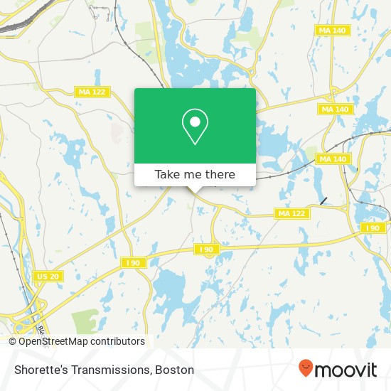 Mapa de Shorette's Transmissions