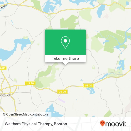 Waltham Physical-Therapy map