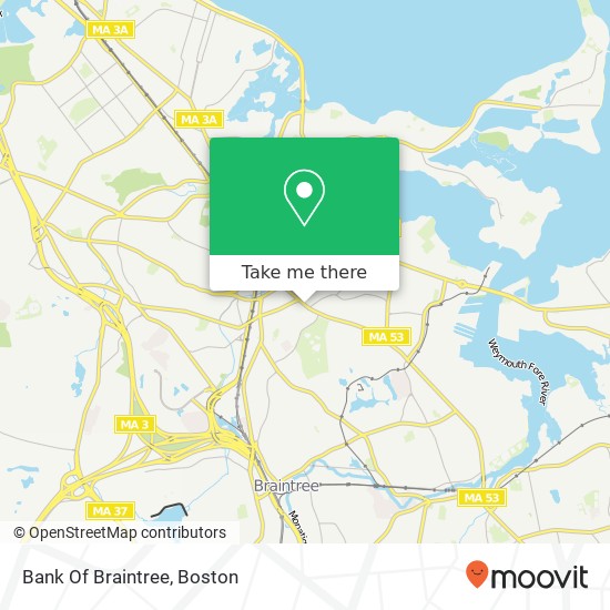 Mapa de Bank Of Braintree