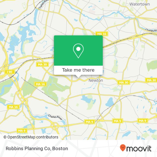 Mapa de Robbins Planning Co