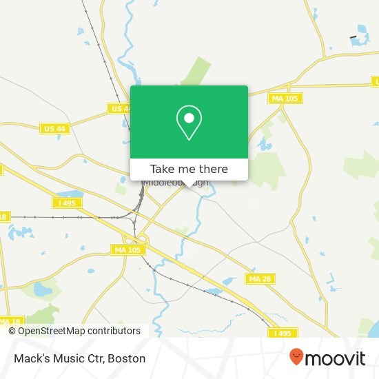 Mack's Music Ctr map