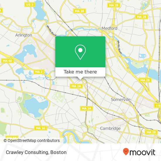 Crawley Consulting map