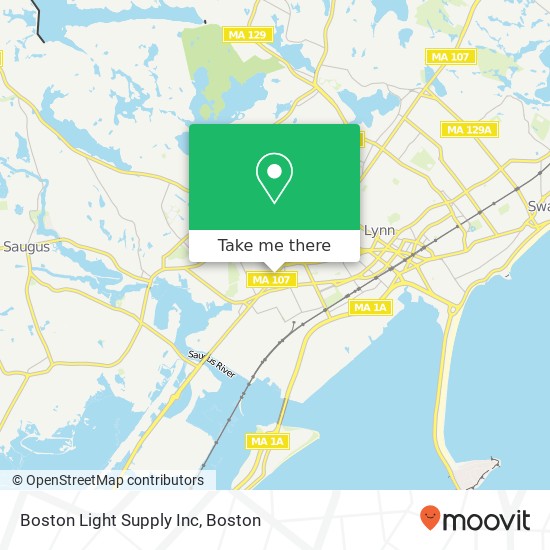 Boston Light Supply Inc map