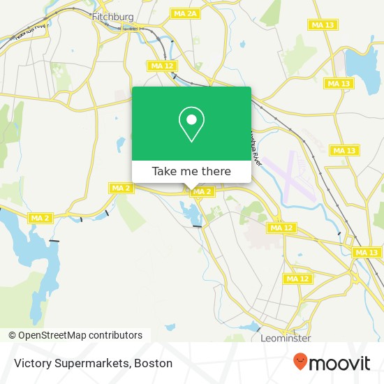 Mapa de Victory Supermarkets