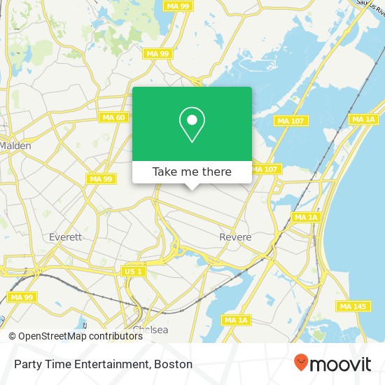 Party Time Entertainment map