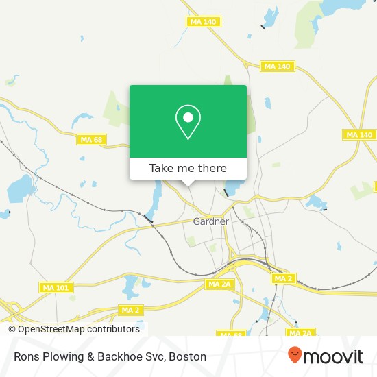 Rons Plowing & Backhoe Svc map