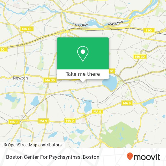 Boston Center For Psychsynthss map