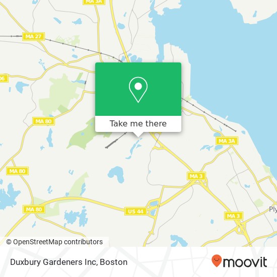 Duxbury Gardeners Inc map