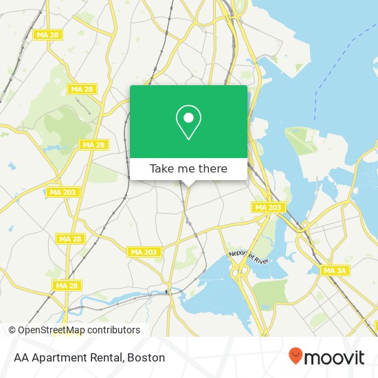 AA Apartment Rental map