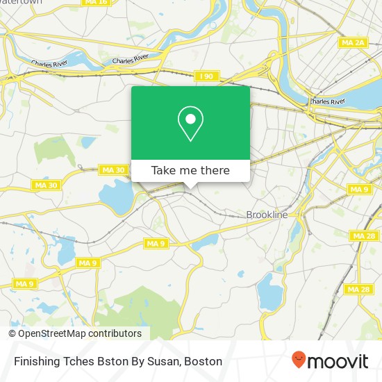 Mapa de Finishing Tches Bston By Susan