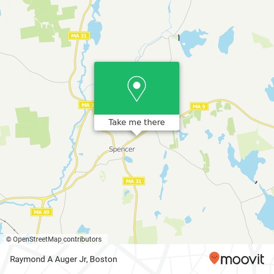 Raymond A Auger Jr map