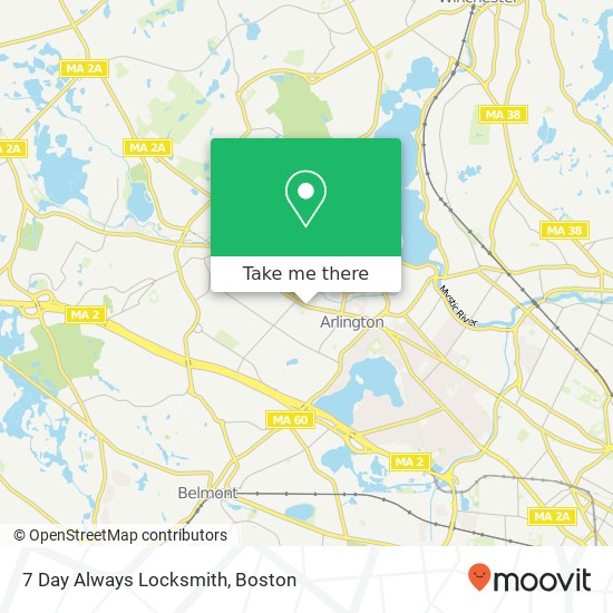 Mapa de 7 Day Always Locksmith