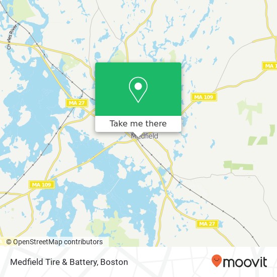 Medfield Tire & Battery map