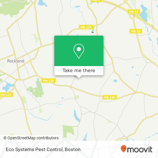 Mapa de Eco Systems Pest Control