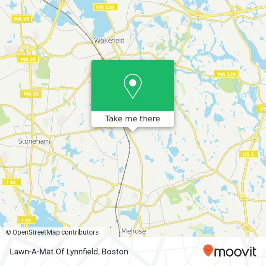 Lawn-A-Mat Of Lynnfield map