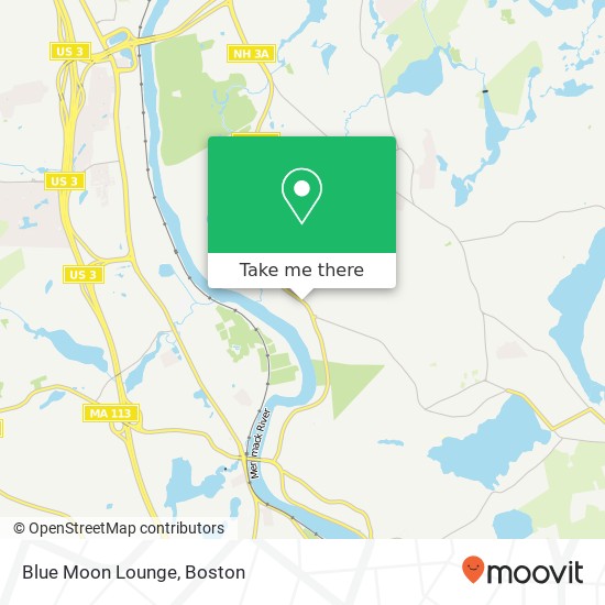 Blue Moon Lounge map